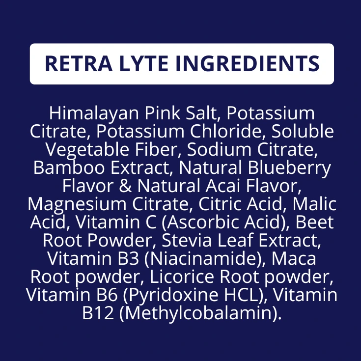 Electrolytes drink ingredients