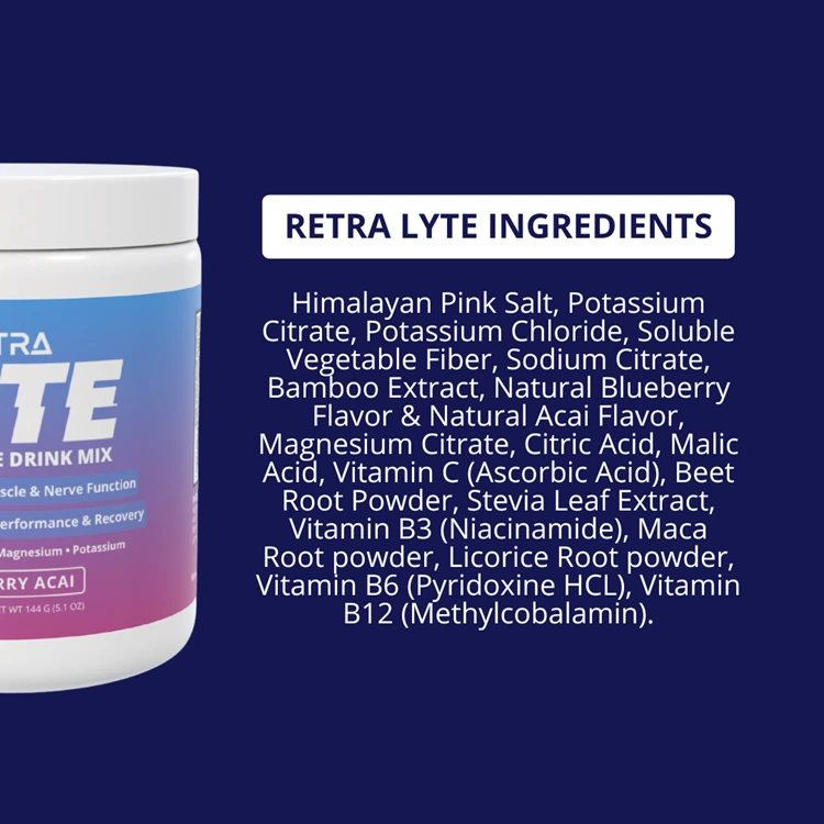 Electrolytes drink ingredients
